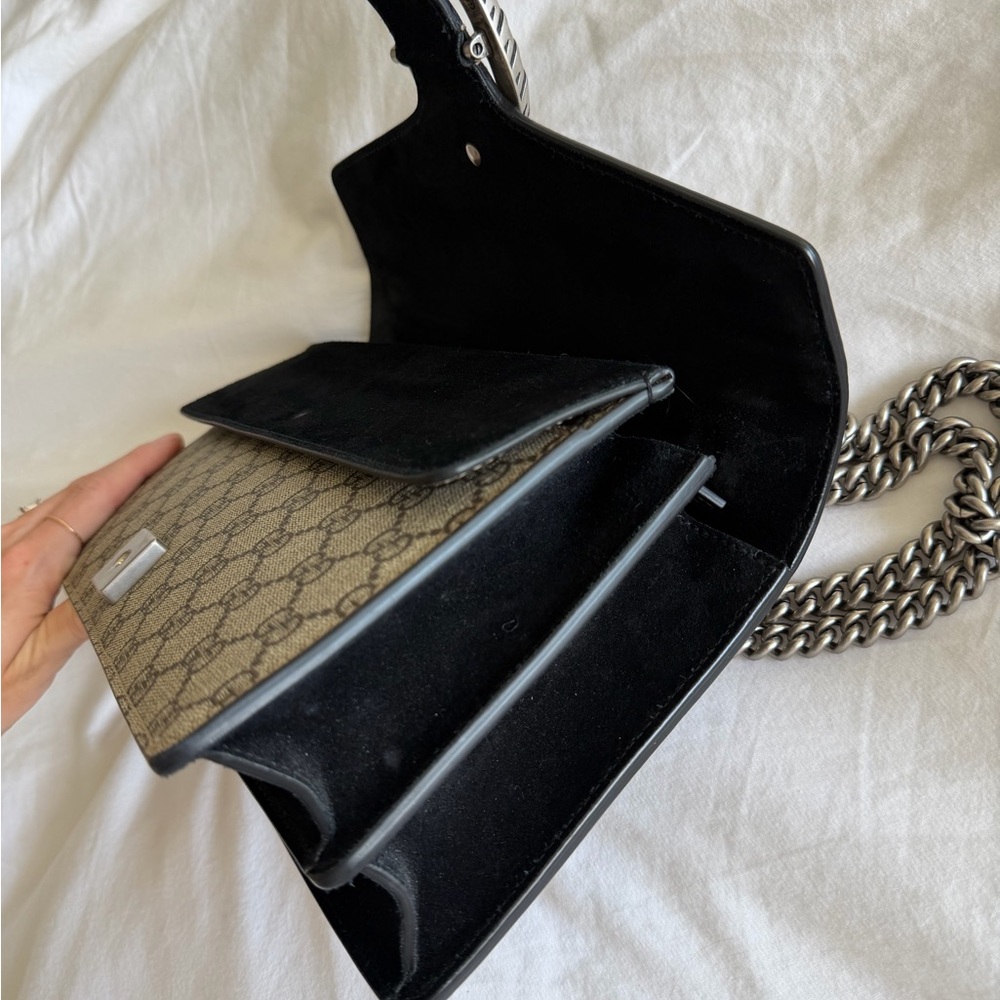 Gucci Beige and Black Shoulder Bag - Picture 4 of 5